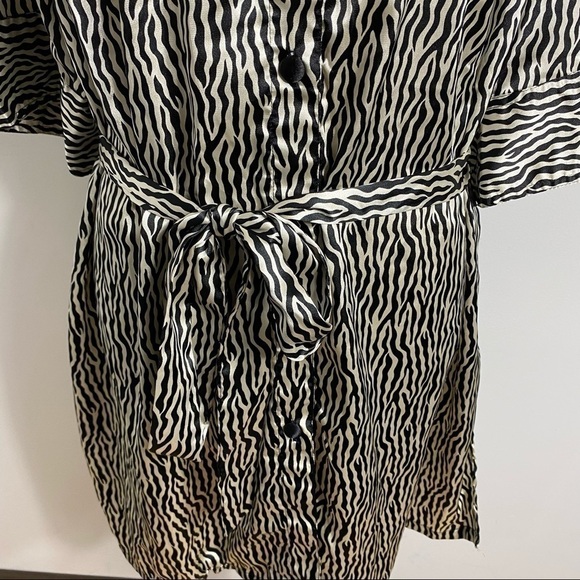Lane Bryant Zebra Print Dress 14/16 Button Down - Picture 6 of 11